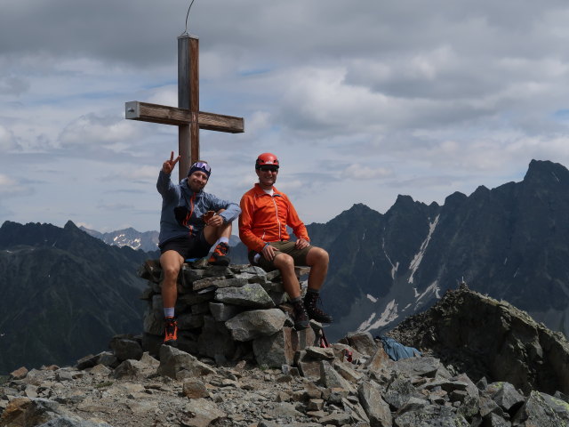 Christoph und ich am Wildn&ouml;rderer, 3.011 m (26. Juli)