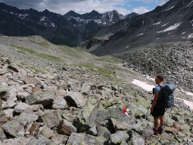 Christoph zwischen Wildn&ouml;rderer und Smaragdsee (26. Juli)