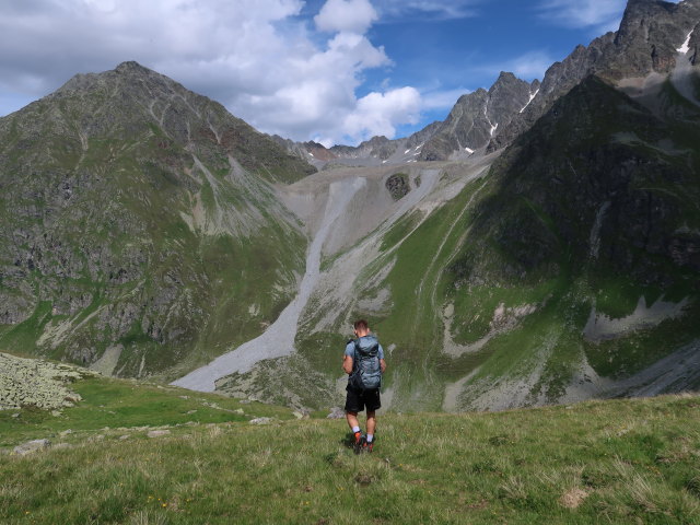 Christoph zwischen Wildn&ouml;rderer und Smaragdsee (26. Juli)