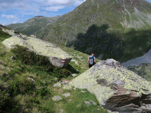 Christoph zwischen Wildn&ouml;rderer und Smaragdsee (26. Juli)