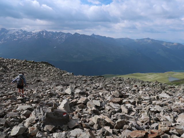 Christoph zwischen Nauderer Hennesiglspitze und Langtauferer H&ouml;henweg (28. Juli)