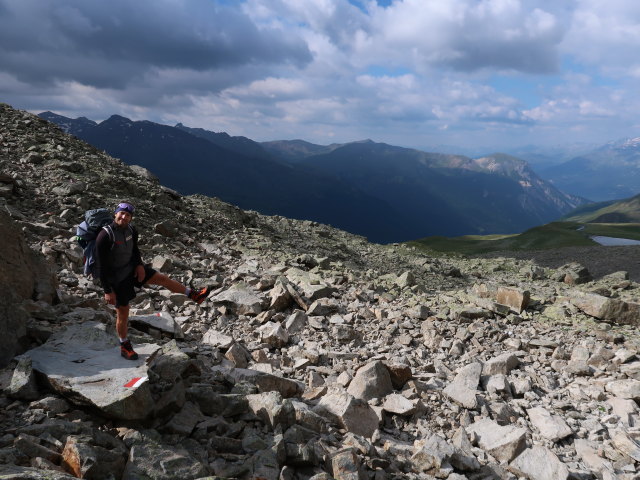 Christoph zwischen Nauderer Hennesiglspitze und Langtauferer H&ouml;henweg (28. Juli)