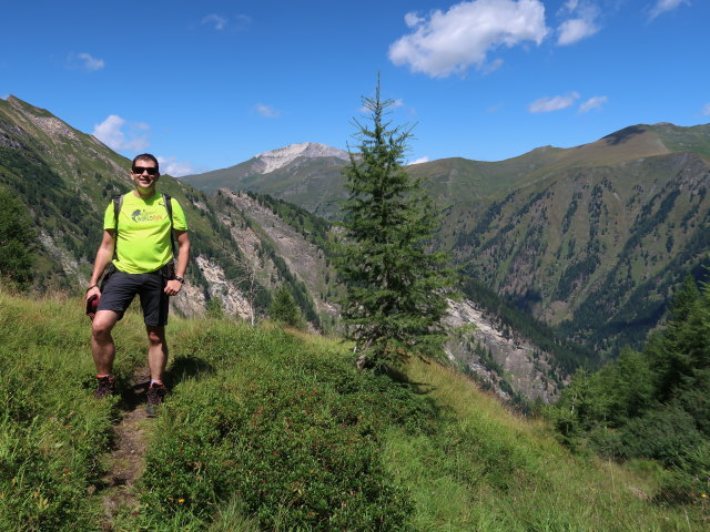 Ronald zwischen Unterem Rotg&uuml;ldensee und Gfererkar (10. Aug.)