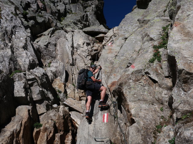 Ronald zwischen Oberem Rotg&uuml;ldensee und Wastlkarscharte (11. Aug.)