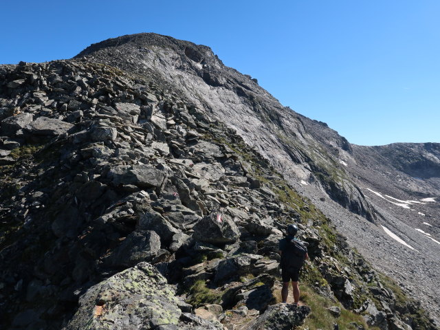Ronald zwischen Marschneid und Gro&szlig;em Hafner (11. Aug.)