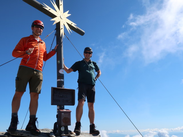 Ich und Ronald am Gro&szlig;en Hafner, 3.076 m (11. Aug.)
