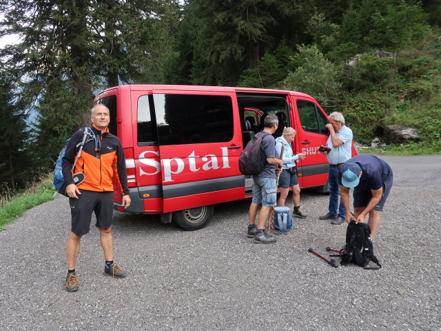 Frank bei der Gr&uuml;ne-Wand-H&uuml;tte, 1.435 m (31. Aug.)