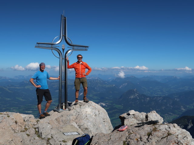 Frank und ich am Hohen G&ouml;ll, 2.522 m (7. Sep.)