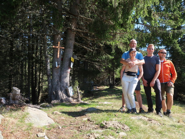 Melanie, Frank, Mario und ich auf der Z&ouml;berer H&ouml;he, 1.486 m