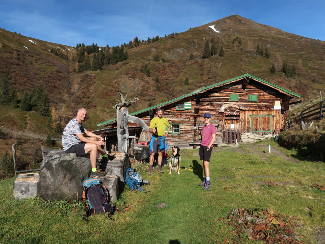 Frank, Georg und Sarah auf der Pr&auml;aualm, 1.811 m