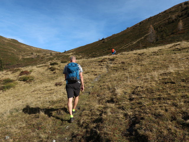 Frank, Georg und Sarah zwischen Pr&auml;aualm und Saugruam
