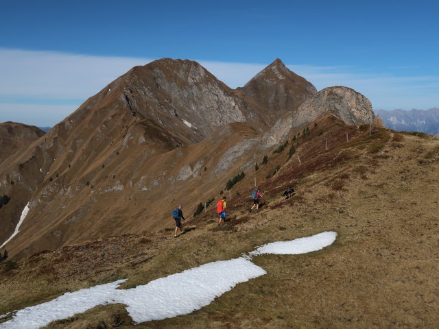 Frank, Georg und Sarah zwischen Mooseckh&ouml;he und Kar-Katzenkopf