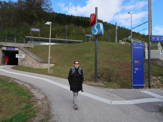Sabine beim Bahnhof Schl&ouml;glm&uuml;hl, 457 m