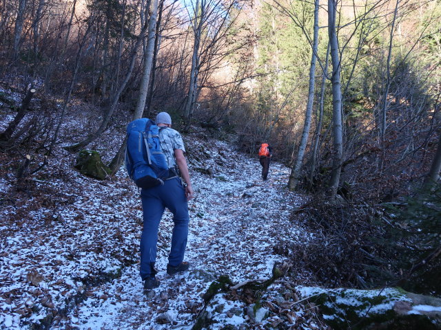 Frank und Melanie zwischen Sackwaldboden und H&auml;uselalm (16. Nov.)