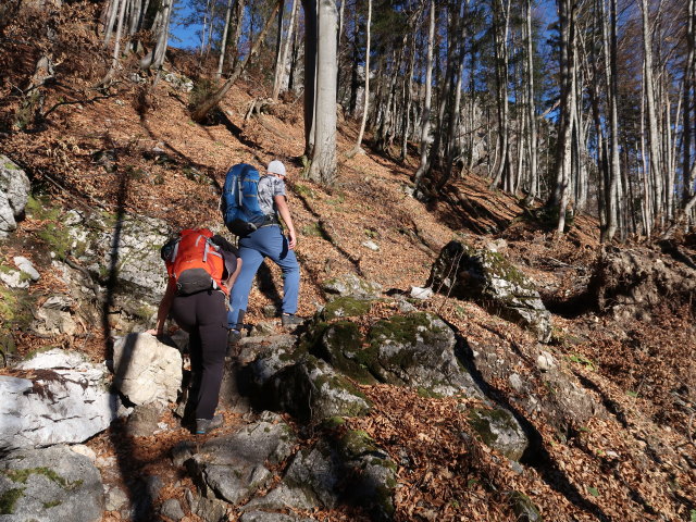 Melanie und Frank zwischen Sackwaldboden und H&auml;uselalm (16. Nov.)