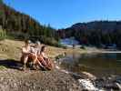 Ich, Frank und Melanie beim Sackwiesensee, 1.414 m (16. Nov.)