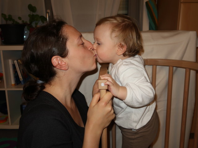 Sabine und Nils in unserer Wohnung