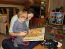 Nils und Sabine in unserer Wohnung
