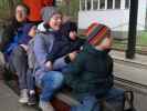 Sabine und Nils in der Gartenbahn