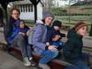 Sabine und Nils in der Gartenbahn