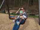 Nils und Sabine am Abenteuerspielplatz