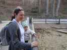 Sabine und Nils beim Kleintiergehege