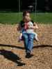 Schlosspark: Sabine und Nils am Spielplatz
