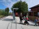 Sabine und Nils in der Sommerland Sj&aelig;lland Station (18. Mai)