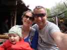 Nils, Sabine und ich im Sommerland Sj&aelig;lland in N&oslash;rre Asmindrup (18. Mai)