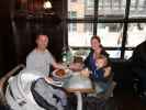 Ich, Sabine und Nils im Restaurant Bryggerg&aring;rden in Roskilde (18. Mai)