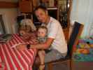 Nils und ich in unserer Wohnung (3. Juli)