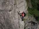 Klostertaler Klettersteig: Carmen im Abschnitt 1 'Devil's Start'