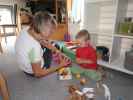 Mama und Nils in unserer Wohnung