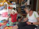 Nils und Mama in unserer Wohnung