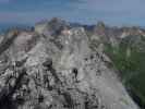 Arlberger Klettersteig: Angela zwischen Wei&szlig;schrofenspitze und Lisunspitze (19. Juli)
