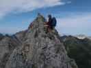 Arlberger Klettersteig: Angela zwischen Wei&szlig;schrofenspitze und Lisunspitze (19. Juli)