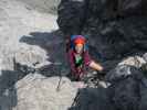 Arlberger Klettersteig: Angela zwischen Wei&szlig;schrofenspitze und Lisunspitze (19. Juli)