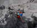 Arlberger Klettersteig: Angela zwischen Knoppenjochspitze und Westeinstieg (19. Juli)