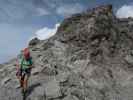 Angela zwischen Arlberger Klettersteig und Valfagehrjoch (19. Juli)