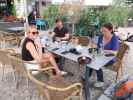 Elisabeth, Eckart und Sabine im Restaurant Portobello