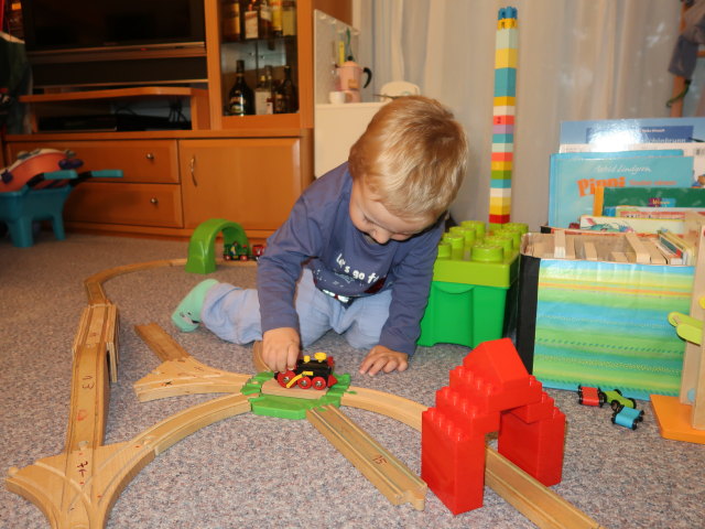 Nils in unserer Wohnung