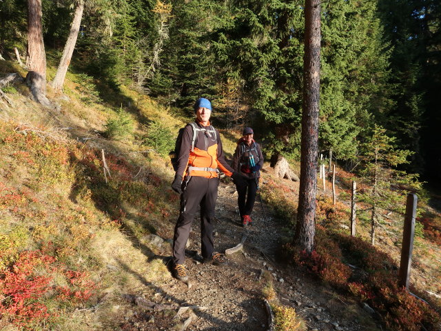 Frank und Melanie zwischen Parkplatz Wildbachh&uuml;tte und Wildbachh&uuml;tte