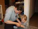 Sabine und Nils in unserer Wohnung
