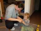 Sabine und Nils in unserer Wohnung