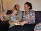 Nils, Sabine und Ursa in unserer Wohnung