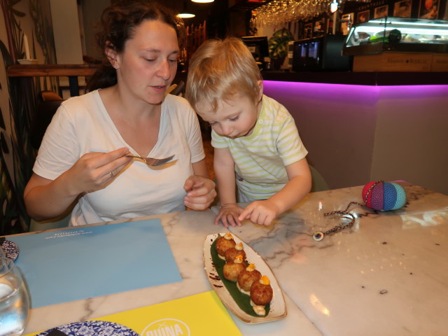 Sabine und Nils im Restaurant Quina Creu in Palma (12. Nov.)
