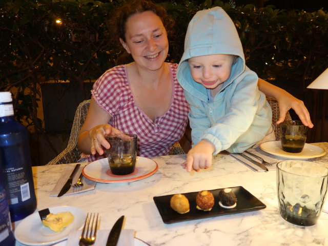 Sabine und Nils im Restaurant Simbad in Palma (13. Nov.)