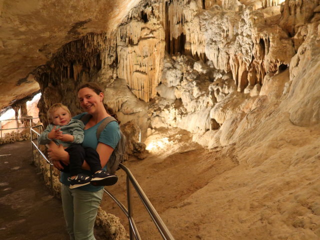 Nils und Sabine in den Coves del Drac in Porto Cristo (17. Nov.)