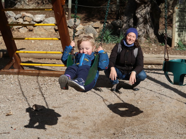 Nils und Sabine im Reserva Park Puig de Galatz&oacute; (22. Nov.)