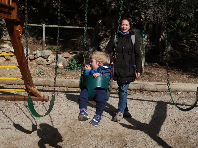 Nils und Sabine im Reserva Park Puig de Galatz&oacute; (22. Nov.)